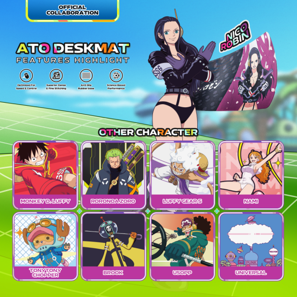 Podloga za miš Fantech Deskmat MP905 OP Ato ONE PIECE - ROBIN - EP3148536