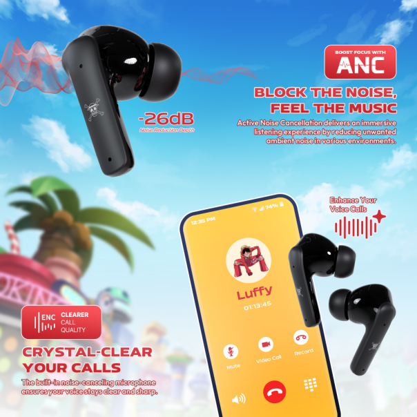 Slušalice Wireless Fantech  FT20 OP Groove ANC ONE PIECE - LUFFY - EP3148548