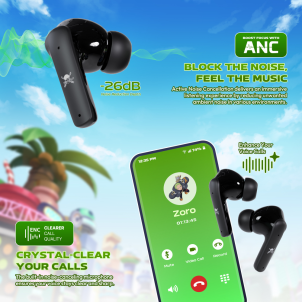 Slušalice Wireless Fantech  FT20 OP Groove ANC ONE PIECE - ZORO - EP3148554