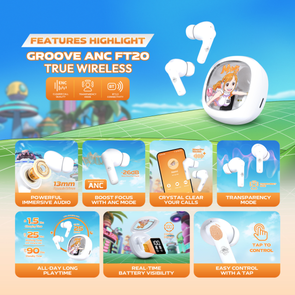 Slušalice Wireless Fantech  FT20 OP Groove ANC ONE PIECE - NAMI - EP3148551