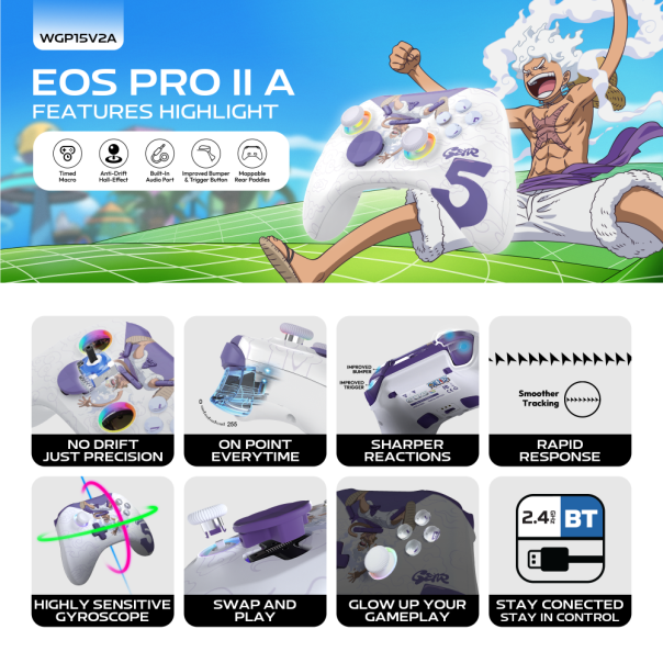 Joypad Wireless Fantech WGP15V2A OP EOS PRO II ONE PIECE - GEAR5 - EP3148491