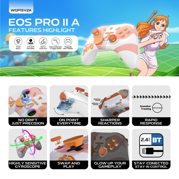 Joypad Wireless Fantech WGP15V2A OP EOS PRO II ONE PIECE - NAMI - EP3148497