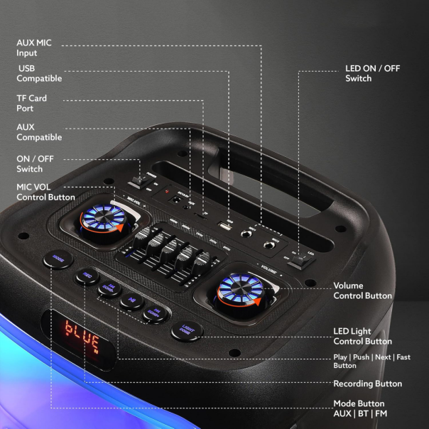 Bluetooth zvučnik JWD TTD-1001 - EP3091947