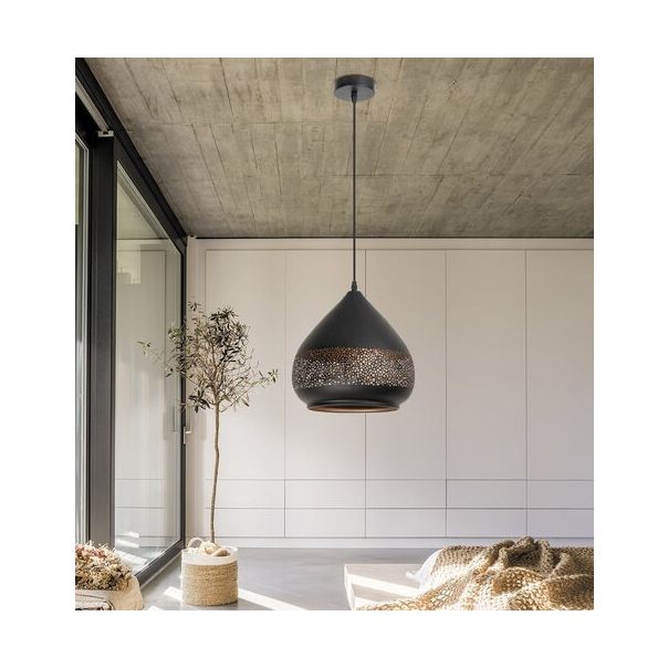 Rabalux Visilica Kaia E27 1x MAX 40W crna (2278) - 2278-1-1