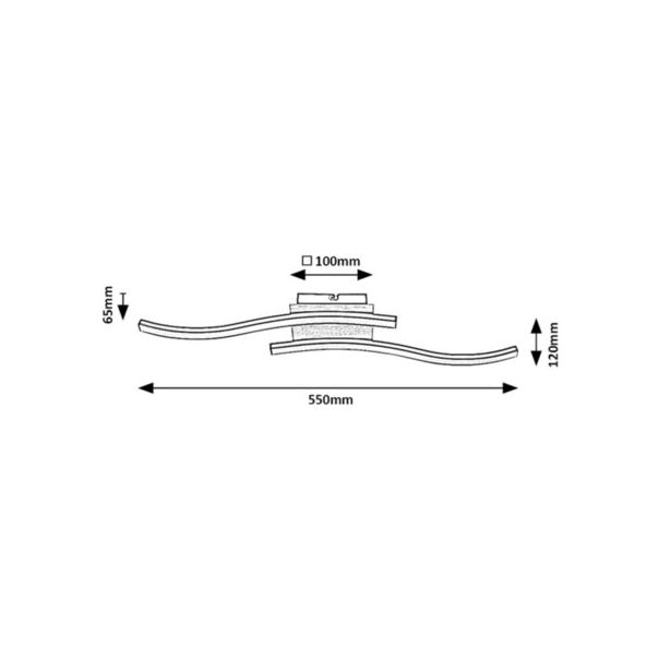 RABALUX Plafonjera Heimdall LED 12W - 2280-1-1-1