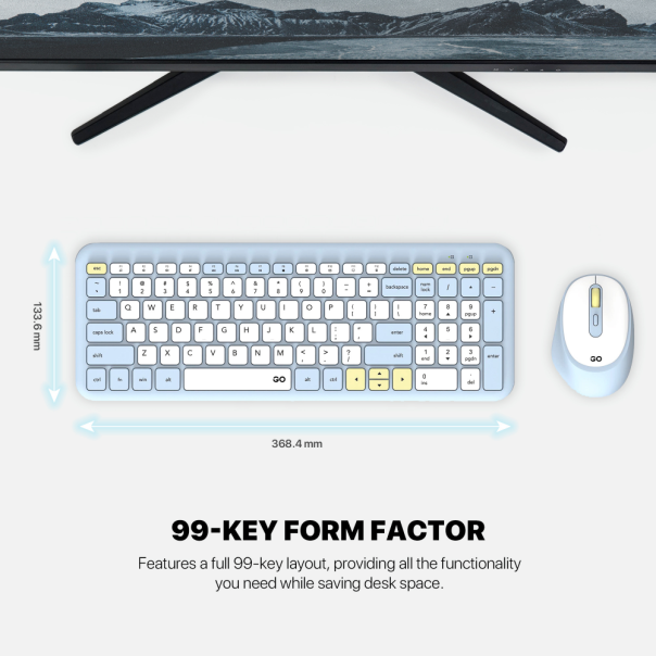 Combo miš tastatura wireless Fantech WK-901 GO crni - EP3196183
