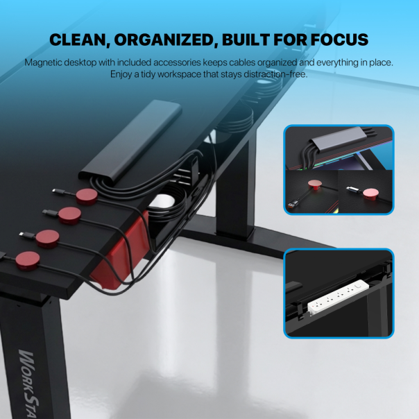 Sto Gaming Fantech DW314 ZURICH podesivi Ergonomski Magnetic Desk crni - EP3196312