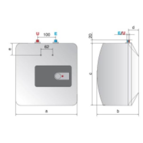 ARISTON Protočni bojler ANDRIS RS 10U/3 EU 10l - 22830
