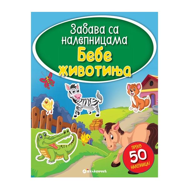 Zabava sa nalepnicama - Bebe životinja - 22833-1
