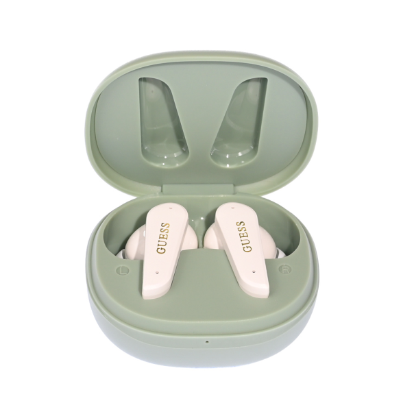 Bluetooth slušalice Guess TWS Flat Triangle Logo Electroplated zelene (GUTWST7FCETN) - EP3199001