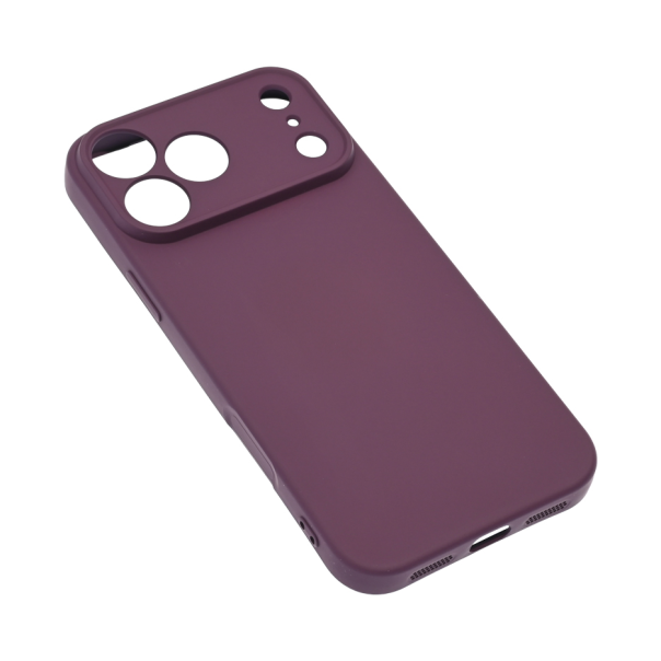 Maska za iPhone 17 Pro Max/18 Pro Max 69 Teracell Soft Velvet tamno ljubičasta - EP3243488
