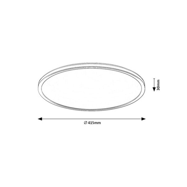 Rabalux Plafonjera Rasmus LED 22W srebrna (2290) - 2290-1-1