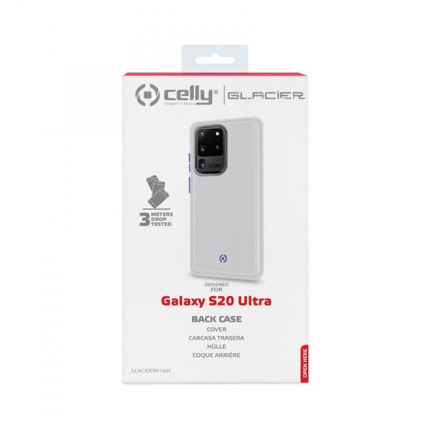 CELLY Maska GLACIER za Samsung S20 ULTRA - GLACIER991WH
