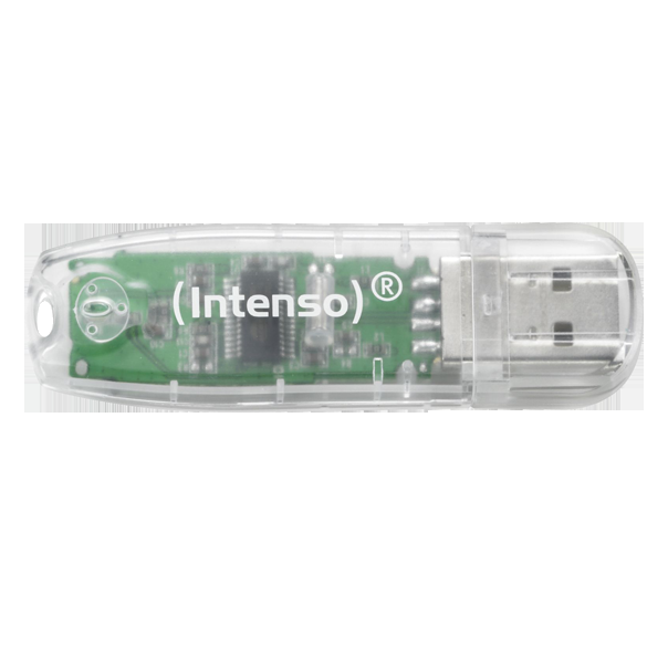 (Intenso) USB Flash drive 32GB Hi-Speed USB 2.0,Rainbow Line,TRANSP. - USB2.0-32GB/Rainbow - EP2952394