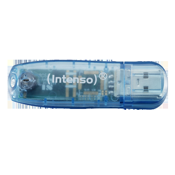 (Intenso) USB Flash drive 4GB Hi-Speed USB 2.0, Rainbow Line, PLAVI - USB2.0-4GB/Rainbow - EP2952400