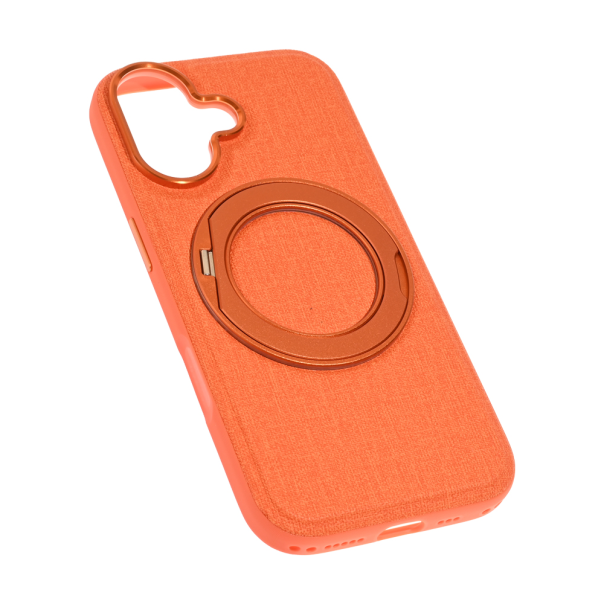 Maska za iPhone 17 63 narandžasta Magsafe Textile - EP3270530