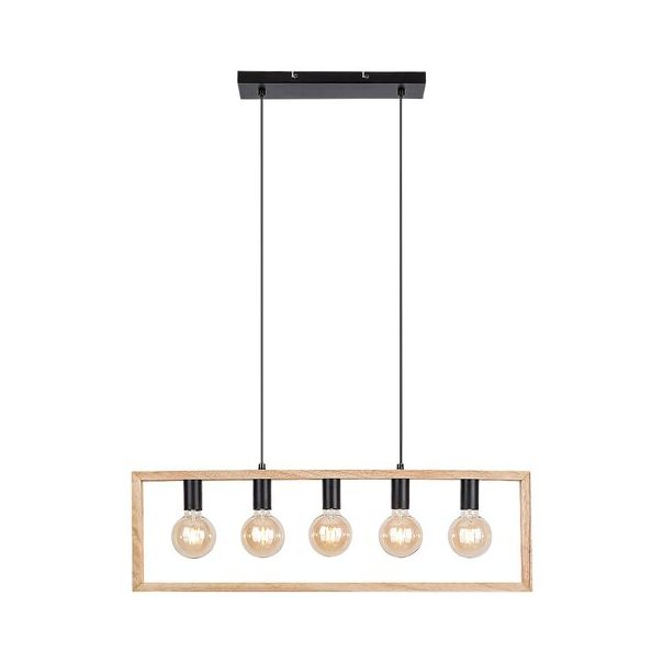 Rabalux Visilica Indigo E27 5x MAX 40W crna (2294) - 2294-1-1