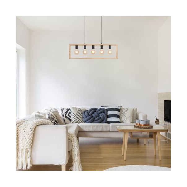 Rabalux Visilica Indigo E27 5x MAX 40W crna (2294) - 2294-1-1