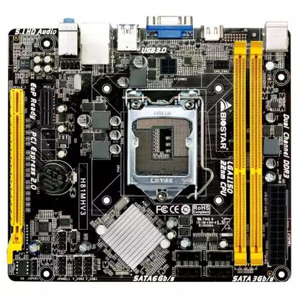 BIOSTAR Matična ploča 1150 H81MHV3 VGA/HDMI - EP3194069