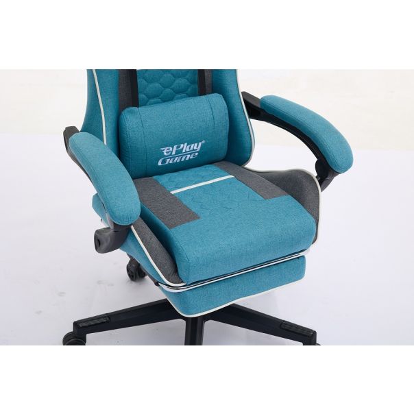 ePlayGame Gejmerska stolica HC-4064-4095BG ,plavo siva stof - HC-4064-4095BG