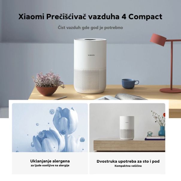 Xiaomi Smart Air Purifier 4 Compact prečišćivač vazduha Beli - EP3027676