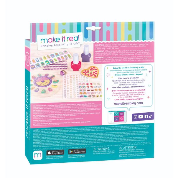 Make it Real Set za lakiranje glitter girls nail party - 2306-1-1-1-1