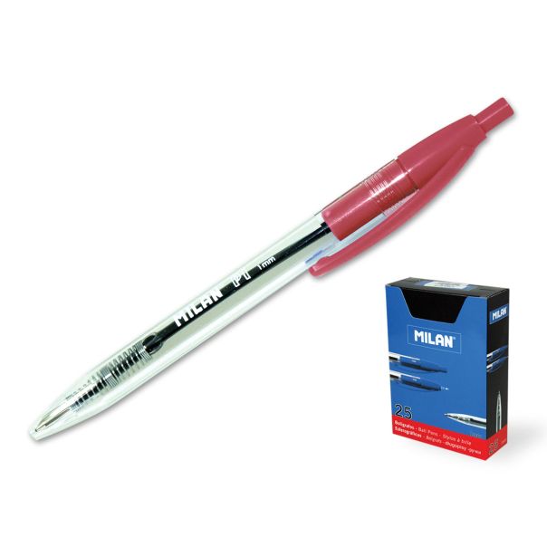 MILAN Hemijska olovka crvena p1  17653225 - 2332-1-1