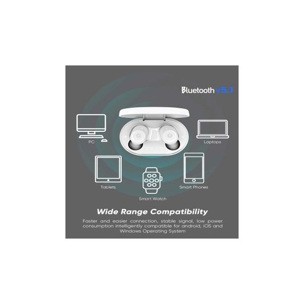 SONICGEAR Bežične bubice Earpump TWS 2, bela - 234224