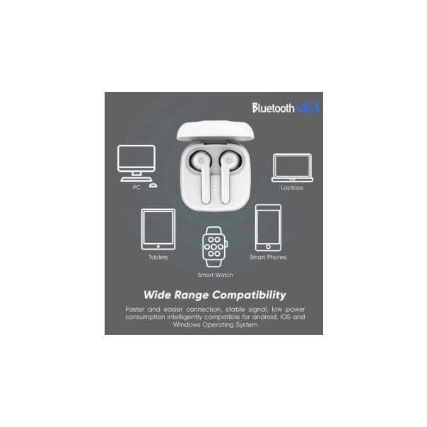 SONICGEAR Bežične bubice Earpump TWS 1, bela - 234250