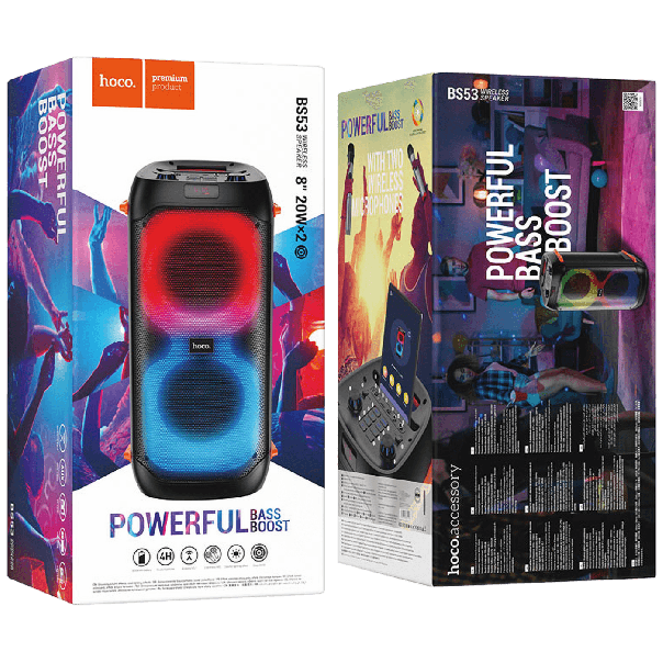 HOCO Bežični Bluetooth zvučnik sa mikrofonom - BS53 Manhattan, crna - 23614