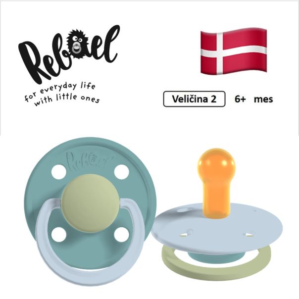 REBAEL cucle za bebe, 6+ mes, 2 kom, Morska pena i Plava, RBL23692693 - EP3271377