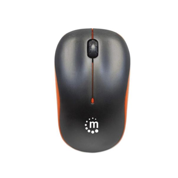 MANHATTAN Miš Wireless Success 179409, Black/Orange - 37938-1