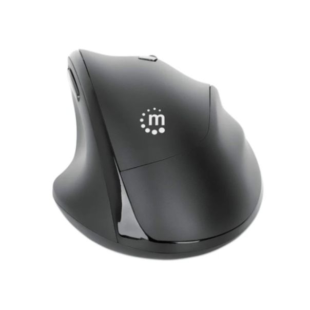 MANHATTAN Miš Wireless Ergonomic 190237, black - DSC37939