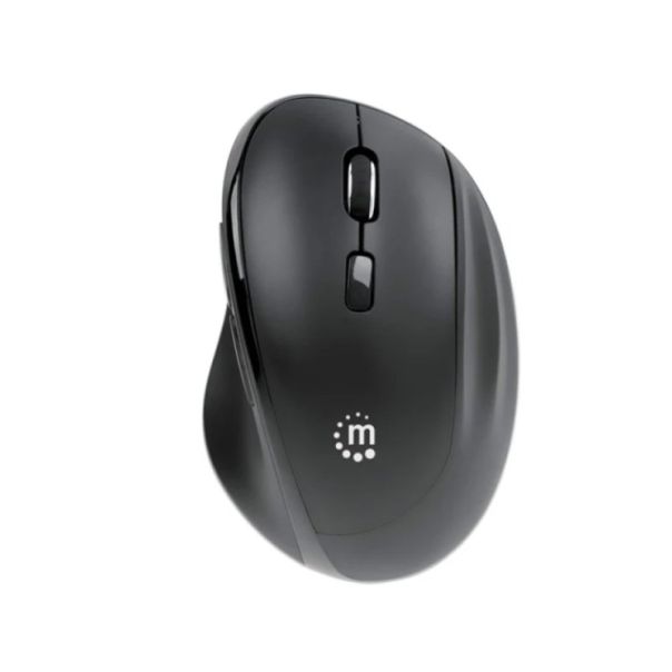 MANHATTAN Miš Wireless Ergonomic 190237, black - DSC37939