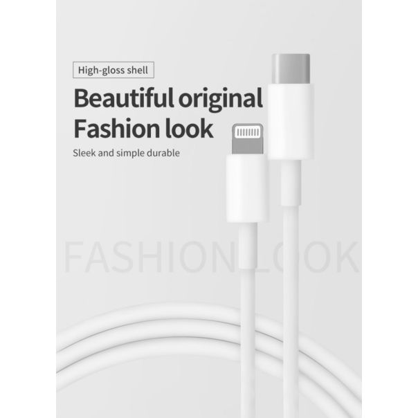 Data kabl Coteci CS2165 3A PD na iPhone lightning beli 1m - 223306