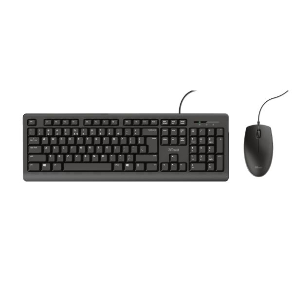 TRUST Tastatura i miš Primo US, crni 23970 - 23970