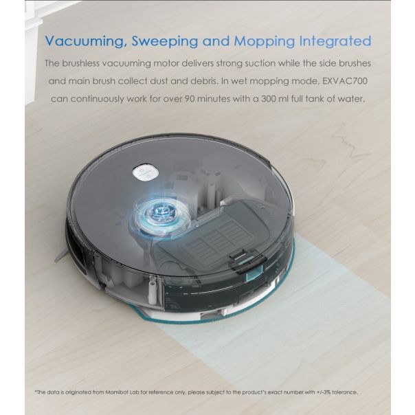 MAMIBOT Robot usisivač EXVAC700 crni - 24019-1-1-1