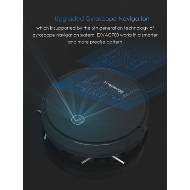 MAMIBOT Robot usisivač EXVAC700 crni - 24019-1-1-1