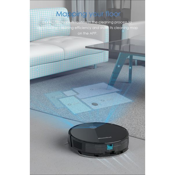 MAMIBOT Robot usisivač EXVAC700 crni - 24019-1-1-1