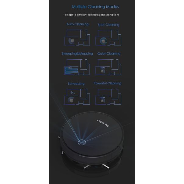 MAMIBOT Robot usisivač EXVAC700 crni - 24019-1-1-1