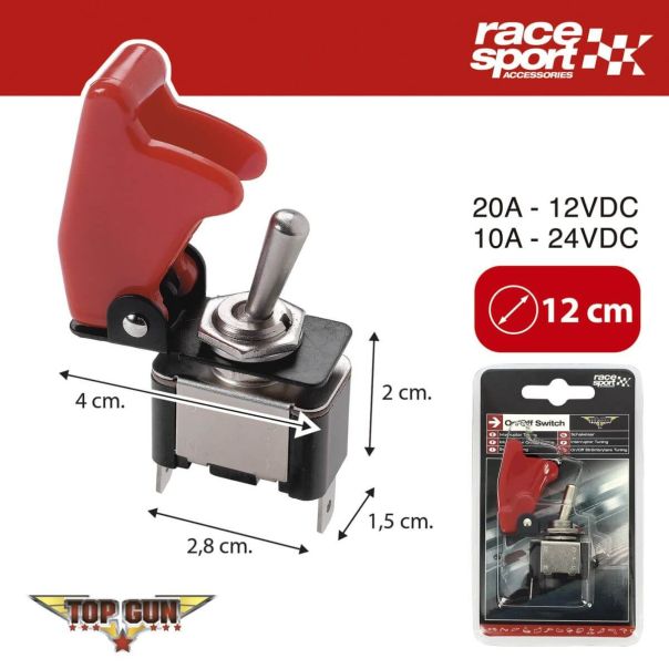 SUMEX Prekidač on-off top gun crveni - 2404280