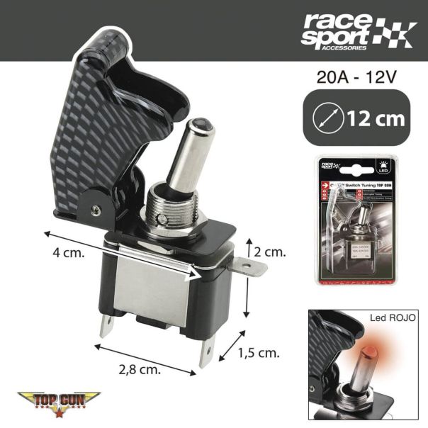 SUMEX Prekidač on-off top gun carbon led - 2404288