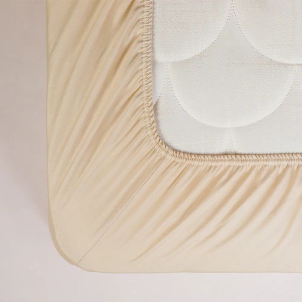 STEFAN Jogi navlaka saten glat 90x200x25cm bež - 241-bež