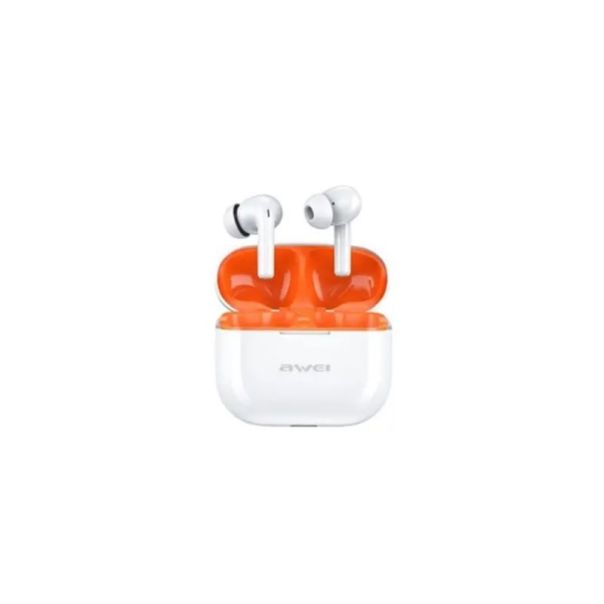 AWEI Bluetooth bubice T1 Pro, bela/narandžasta - 241200