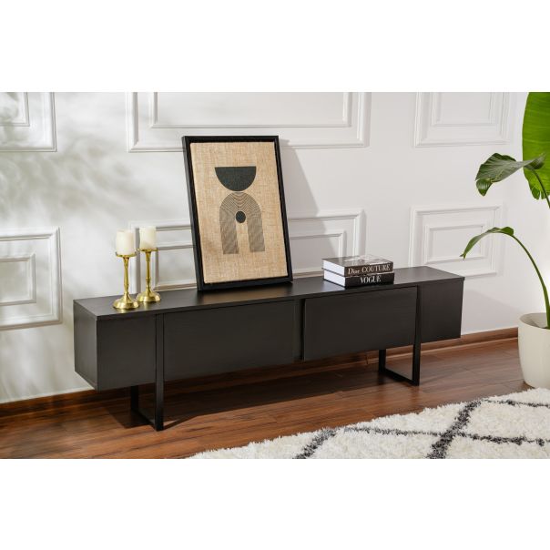 NORDURE TV komoda Serenity, crna - EP3056741
