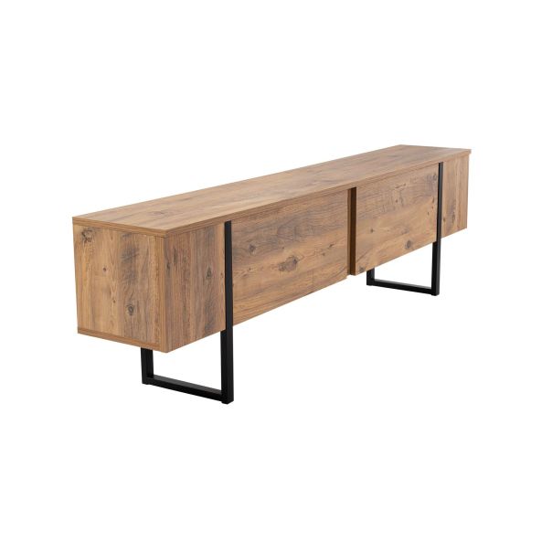 NORDURE TV komoda Serenity, braon/crna - EP3056744