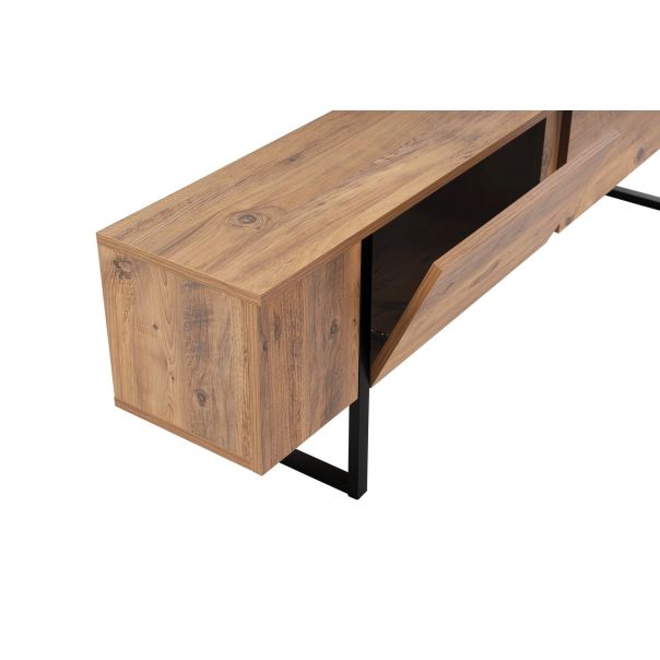 NORDURE TV komoda Serenity, braon/crna - EP3056744
