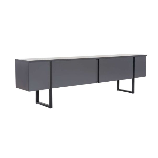 NORDURE TV komoda Serenity, antracit/crna - EP3056747