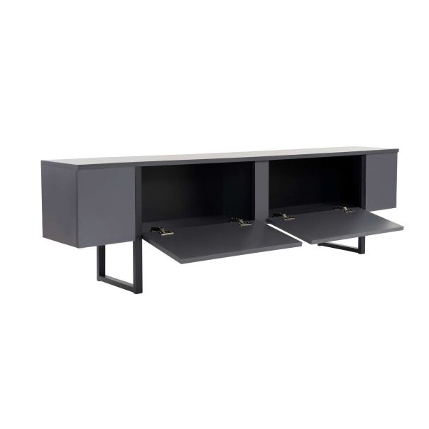 NORDURE TV komoda Serenity, antracit/crna - EP3056747