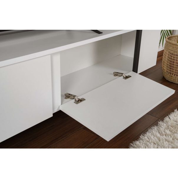 NORDURE TV komoda Serenity, bela/crna - EP3056750